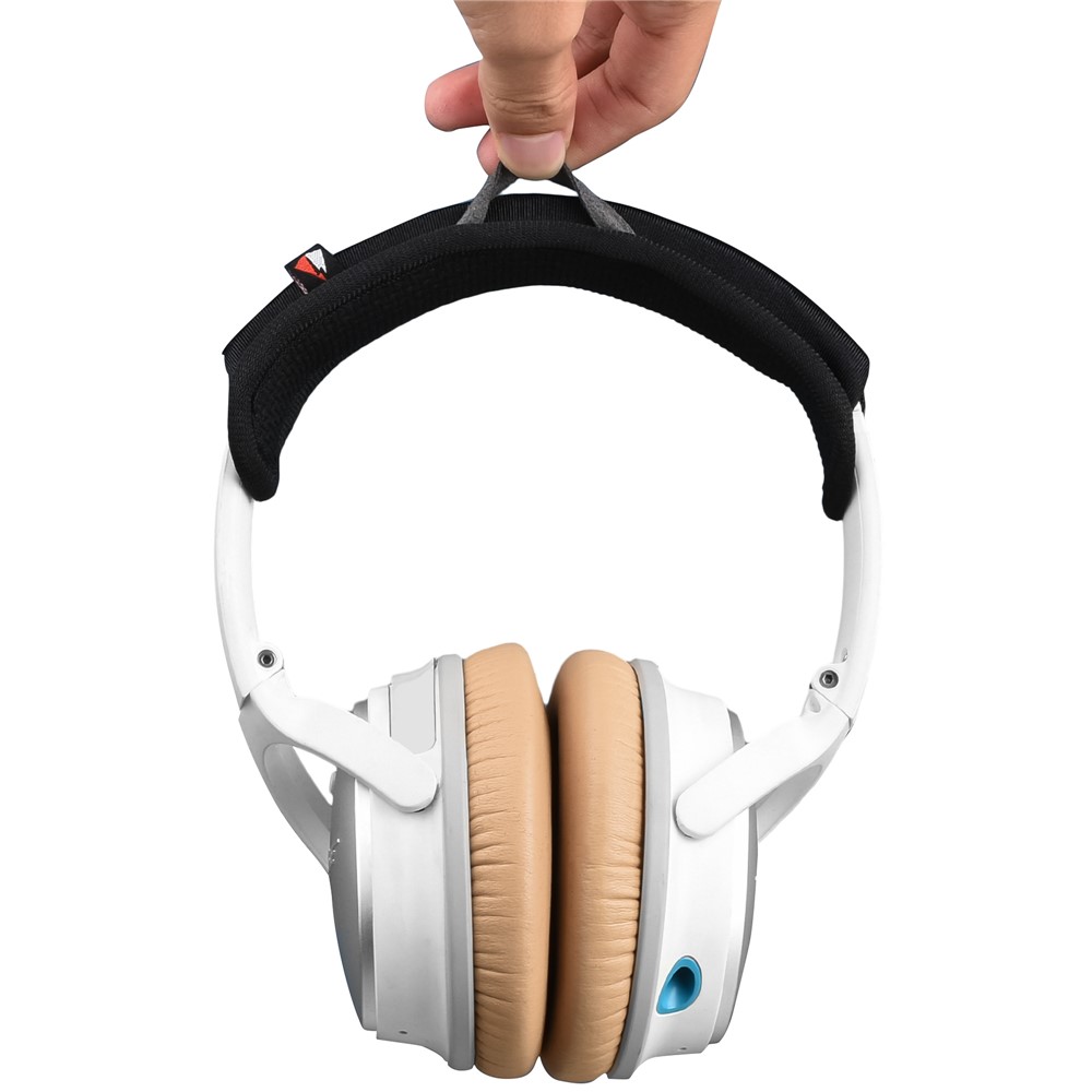 Headset Weiche Stirnbandkopfstrahlkissenkissen-Schutzabdeckung - Schwarz / Größe: L-7