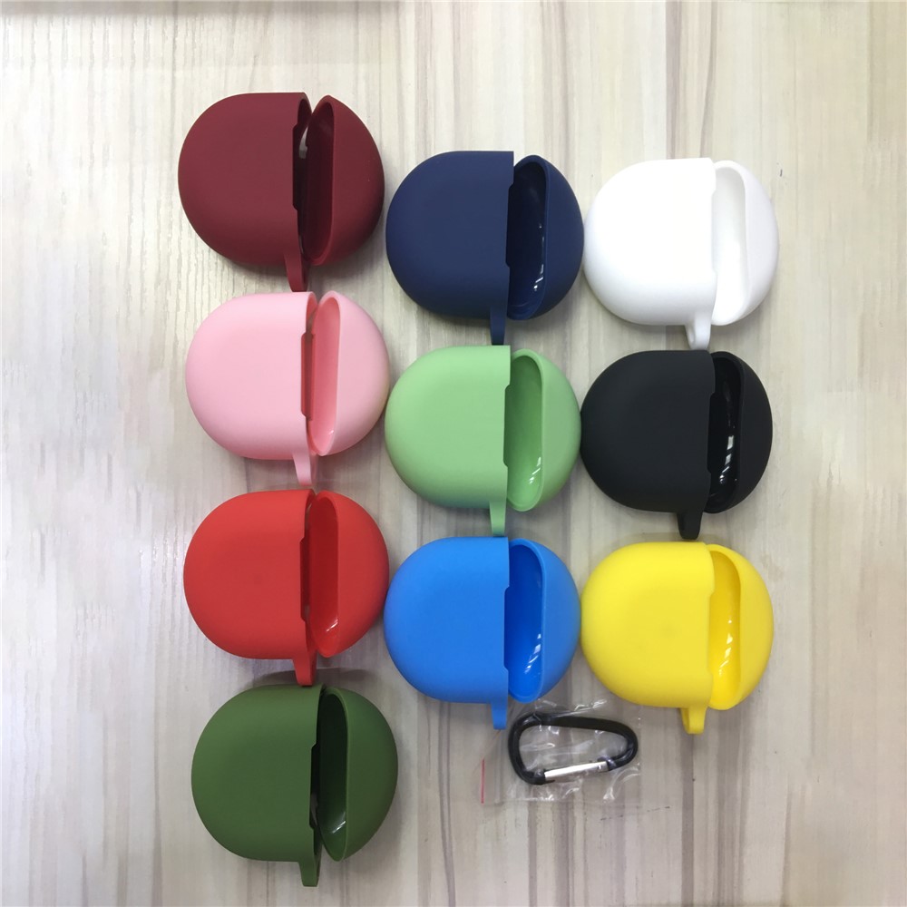Wireless Bluetooth Earphones Full Protection Silicone Protective Case with Carabiner for OnePlus Buds 2020 TWS - Black-3