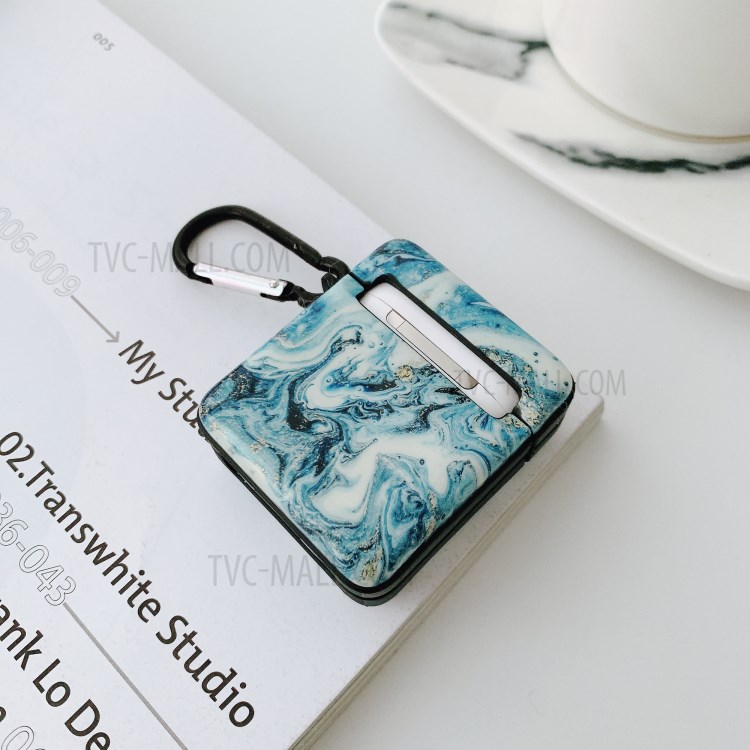 IMD Gilding Marble Pattern Design Soft TPU Protective Case for Apple AirPods with Charging Case (2016)/Apple AirPods with Charging Case (2019)/Wireless Charging Case (2019) - Style A-3