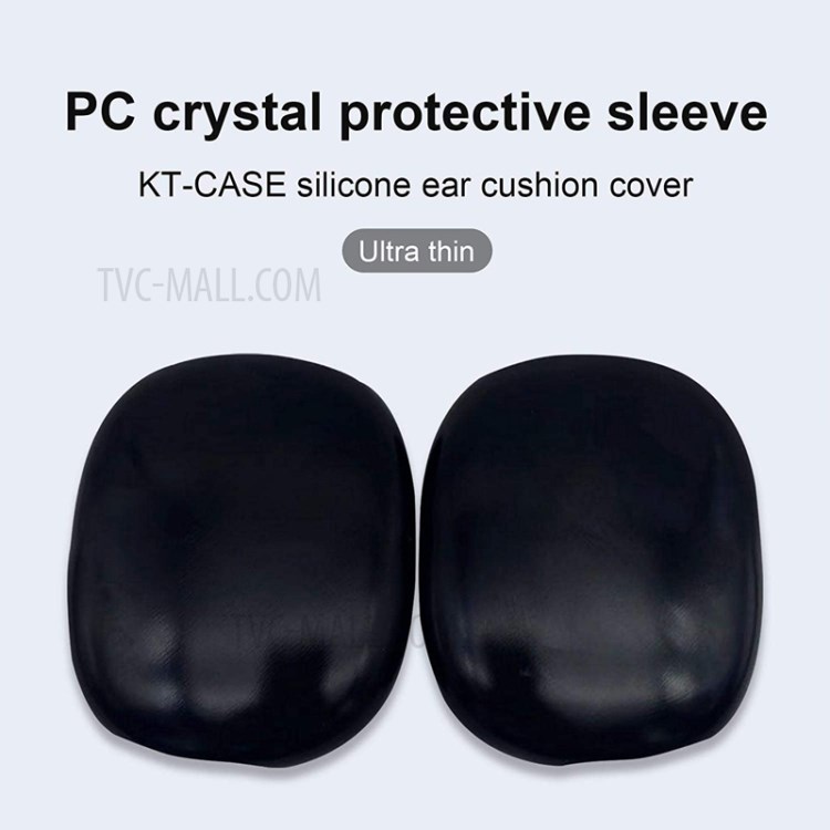 Anti-drop PC Earmuff Protective Sleeve Dust-proof Cover for AirPods Max Bluetooth Headset - Black-2