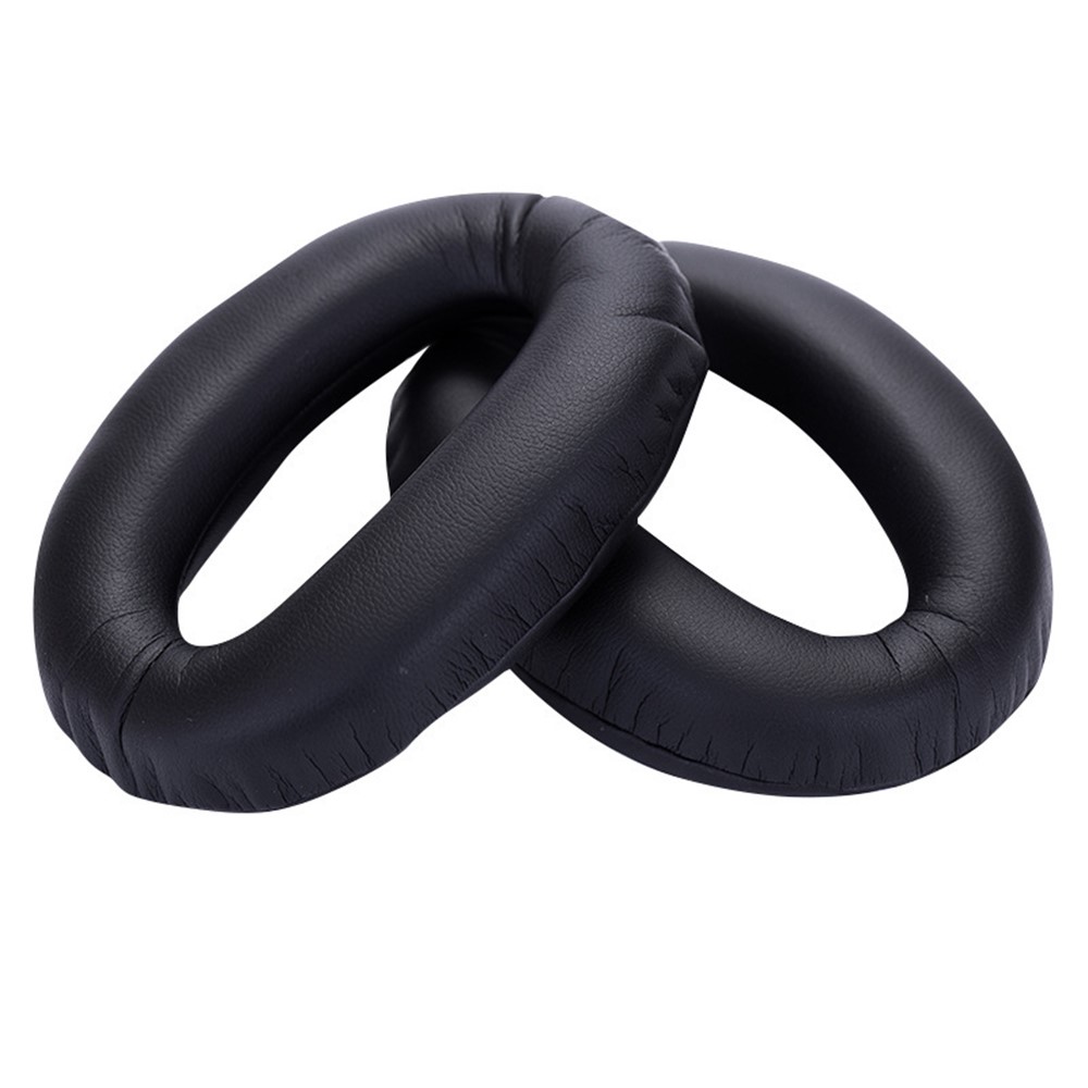 1 Paar Ersatz Leder Kopfhörerkissen Pads Für Sony MDR-1000X WH-1000XM2 - Schwarz-3
