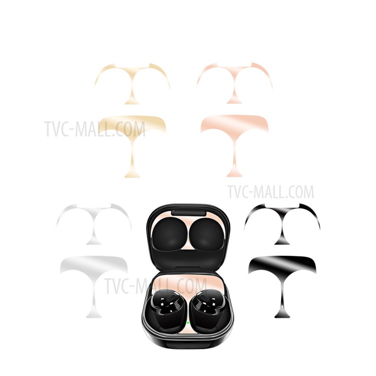 Dustproof Metal Protective Sticker for Samsung Galaxy Buds Pro - Rose Gold-5