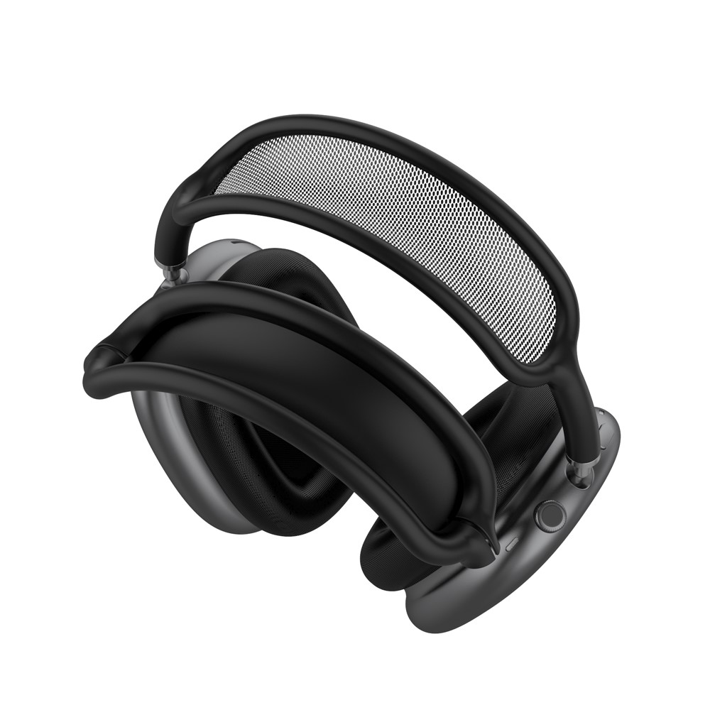 Silicone Headphone Headband Cover Replacement Cushion for AirPods Max - Black-4