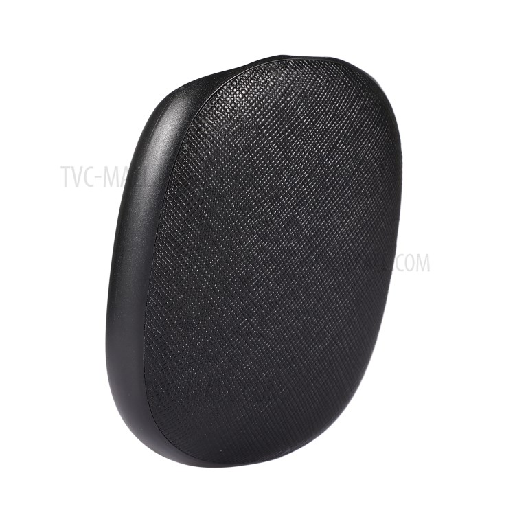 Genuine Leather Cross Texture Headphone Protective Case Cover for Airpods Max - Black-1