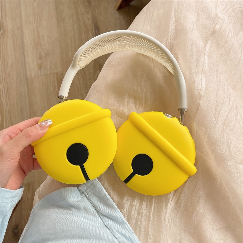 For AirPods Max with USB-C / Max 1 Pair Cartoon Design Silicone Earmuff Shell Headphone Protective Cover - Bell