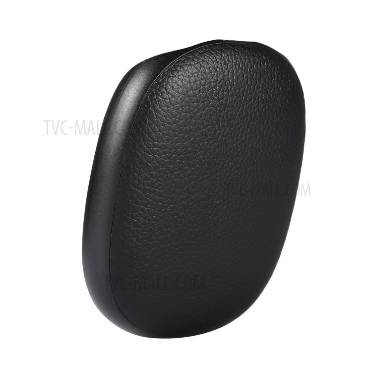 Genuine Leather Litchi Texture Headphone Protective Case Cover for Airpods Max - Black-1