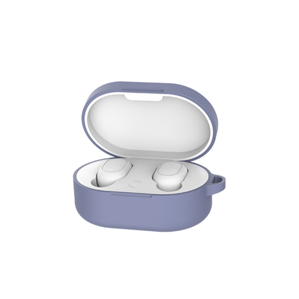 Bluetooth-Kopfhörer-Silikon-Schutzhülle Mit Haken Für Xiaomi Redmi Airdots 3 - Mitternachtsblau-3