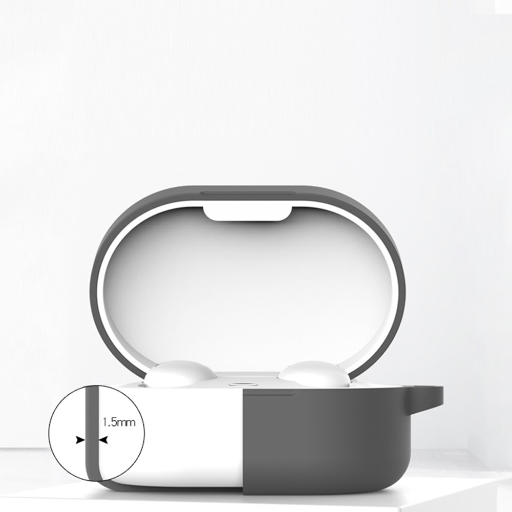 Bluetooth-Kopfhörer-Silikon-Schutzhülle Mit Haken Für Xiaomi Redmi Airdots 3 - Mitternachtsblau-5