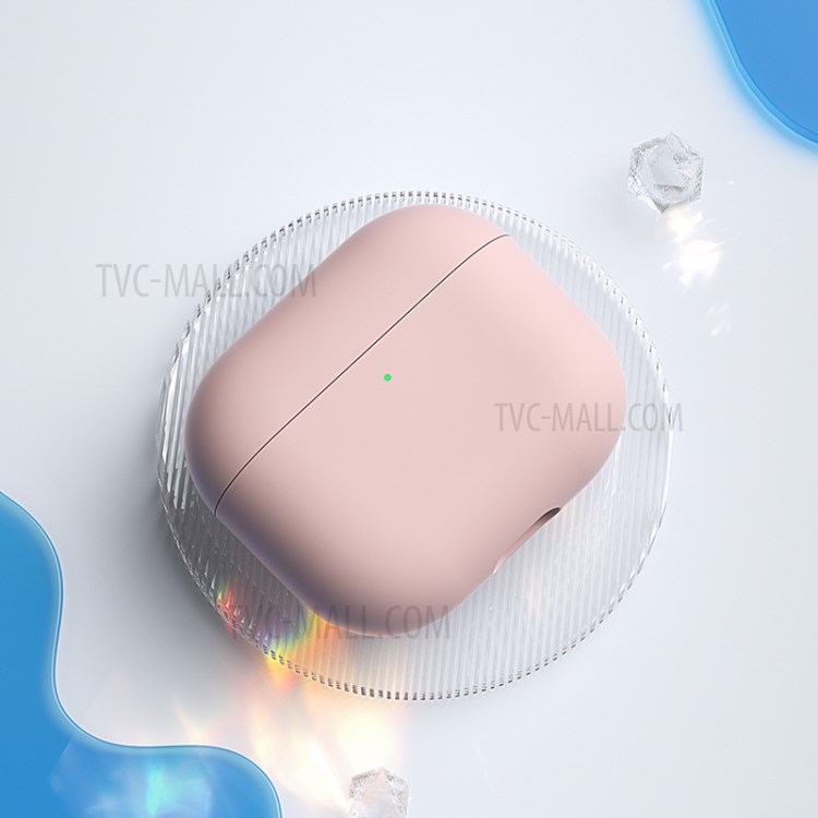 BENKS Solid Color Liquid Silicone + PC Bluetooth Earphone Protective Case Cover for AirPods Pro - Pink-2