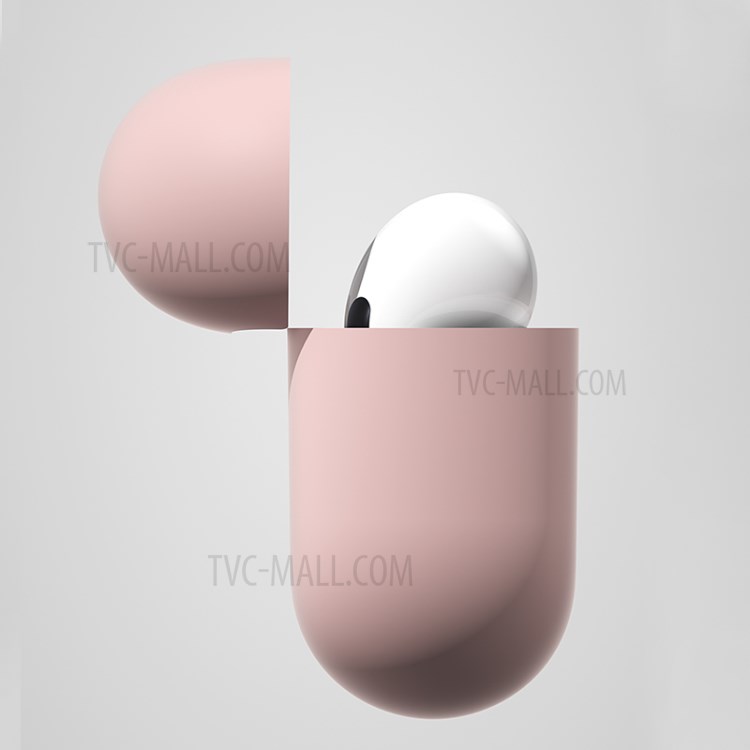BENKS Solid Color Liquid Silicone + PC Bluetooth Earphone Protective Case Cover for AirPods Pro - Pink-4