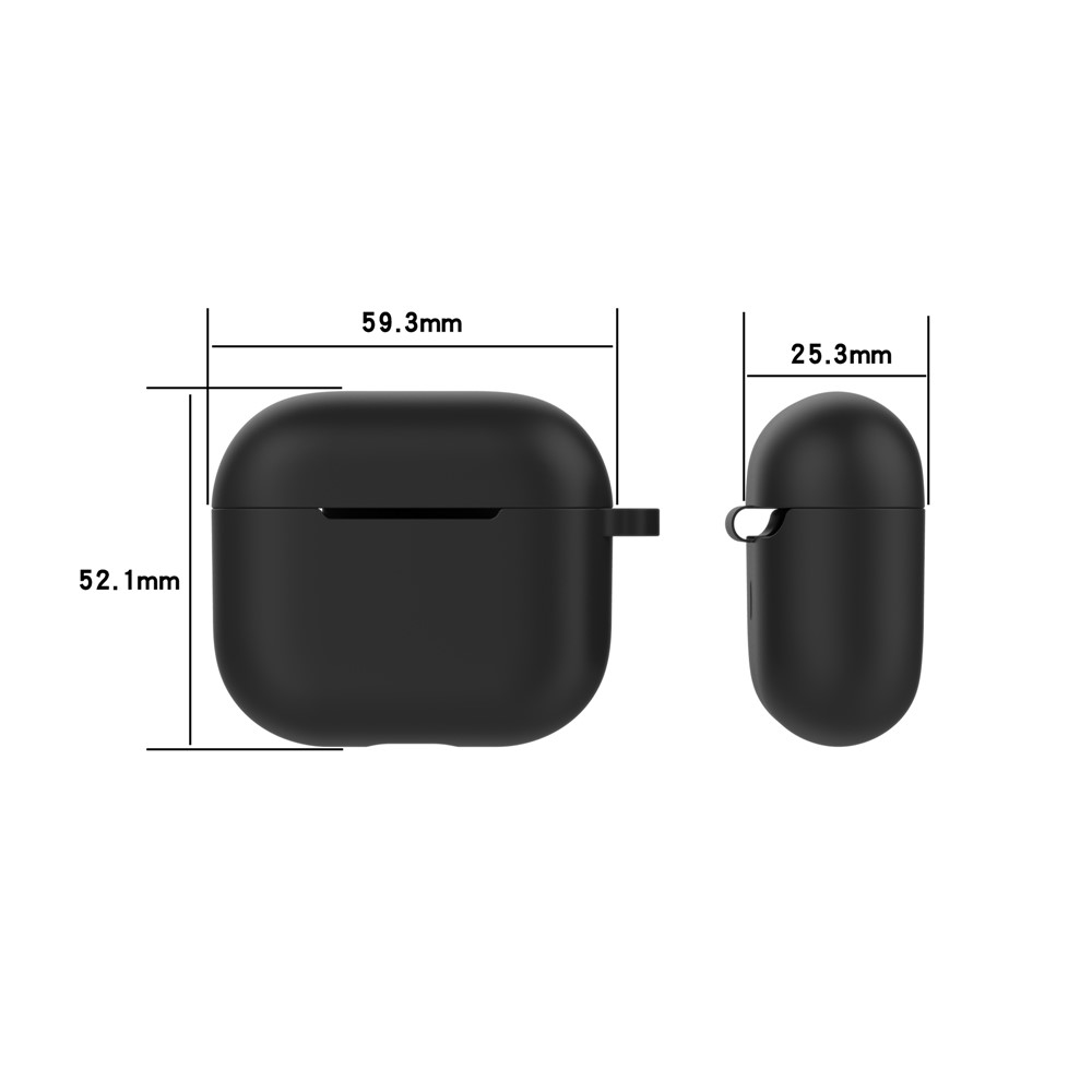 Solid Color Silicone Earphone Cover Protector for Apple AirPods Pro 4 - White-8