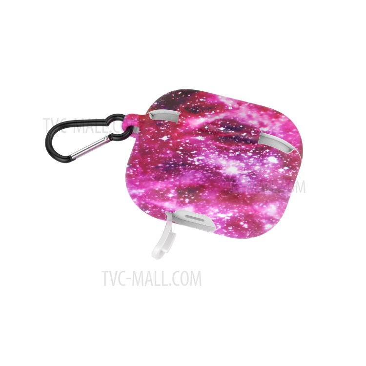 Custodia Protettiva Della Copertura Del Silicone Stampata Del Modello Colorato Per Apple Airpods Pro 4 - Cielo Stellato-2