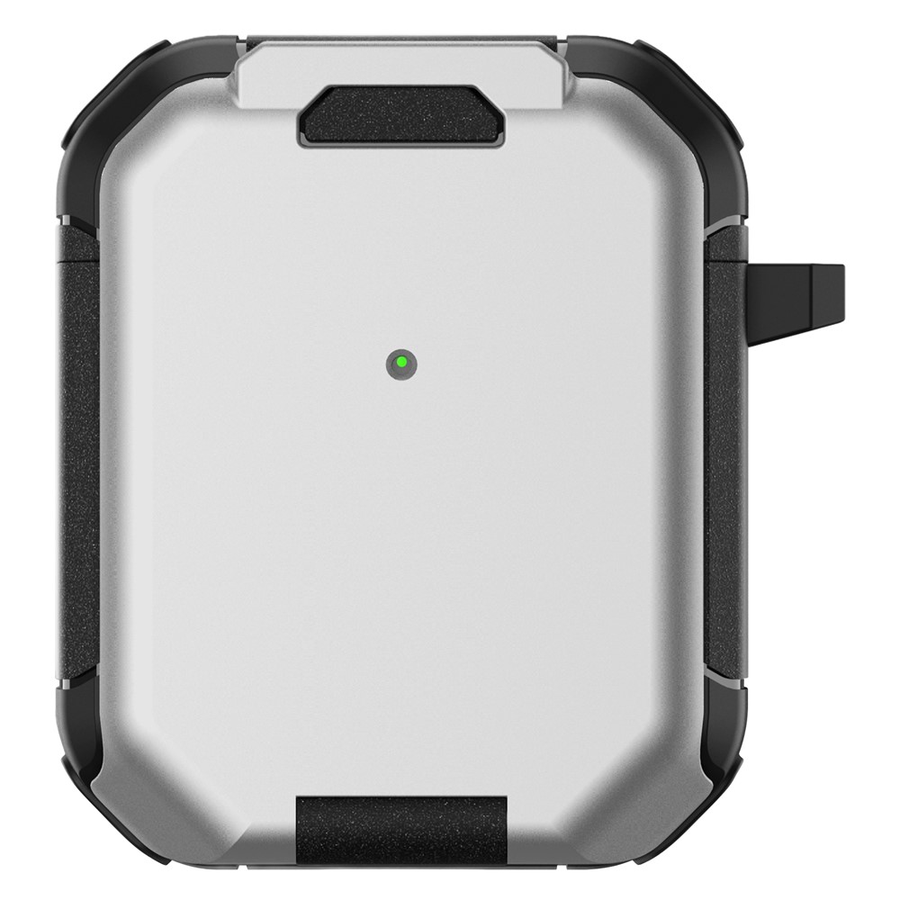 For Apple AirPods with Wireless Charging Case (2019) / AirPods with Charging Case (2019) / (2016) Case PC+TPU Cover - Silver