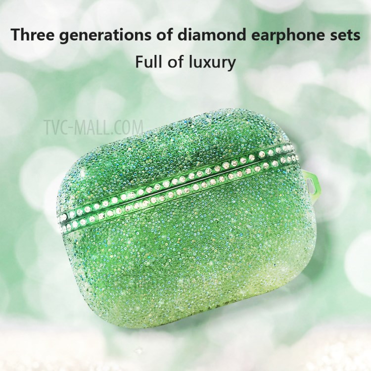 Custodia Per Auricolari Protettivi Per PC Diamond Decor Per Apple Airpods Pro - Primavera Sakura.-4