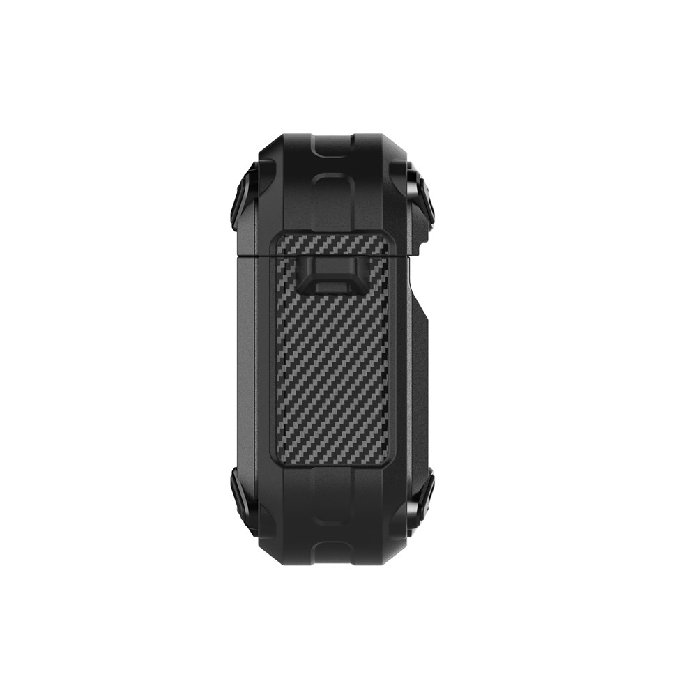 TPU + PC Écouteurs Antichoc Coiffe De Protection Case De Protection Pour AirPods Apple Avec Étui De Charge Sans Fil (2019) / Airpods Apple Avec Étui De Charge (2019) - Noir-9
