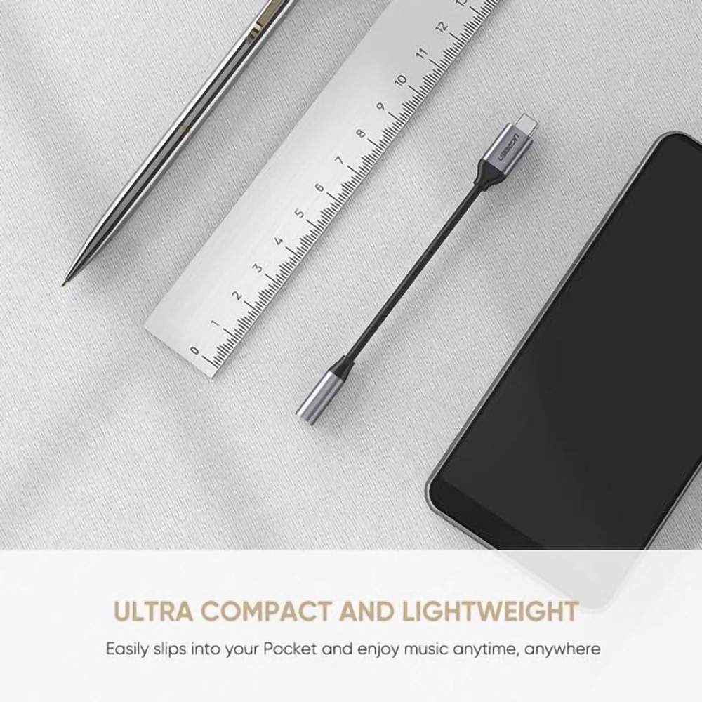 Ugrren USB Type-C À 3.5mm Femme Headphone Jack Adapter Aux Câble Audio-6