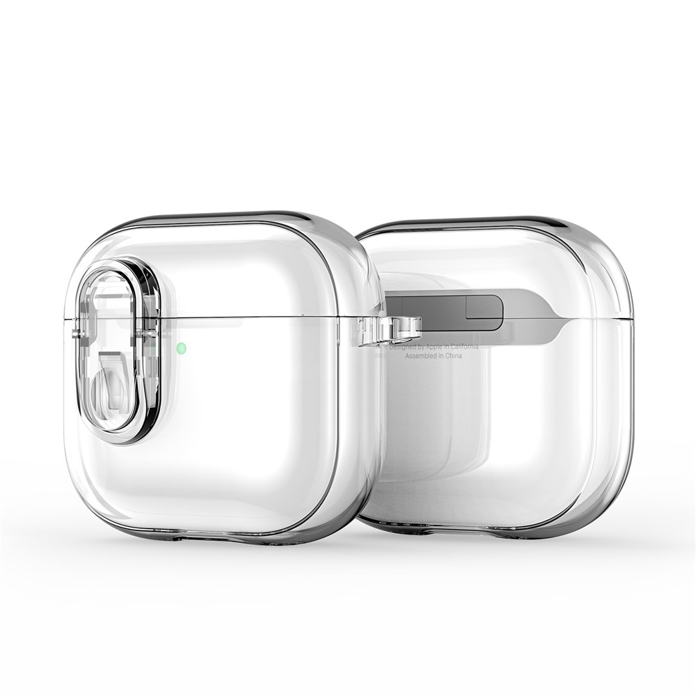 DUX DUCIS For AirPods 5 / 4 Earphone Case  PECL Series PC+TPU Bluetooth-compatible Earphone Cover with Hook - Clear