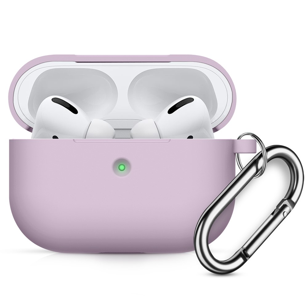 Funda De Cubierta De Silicona Gruesa Protector De Auriculares Bluetooth Para Apple AirPods Pro - Rosa-1