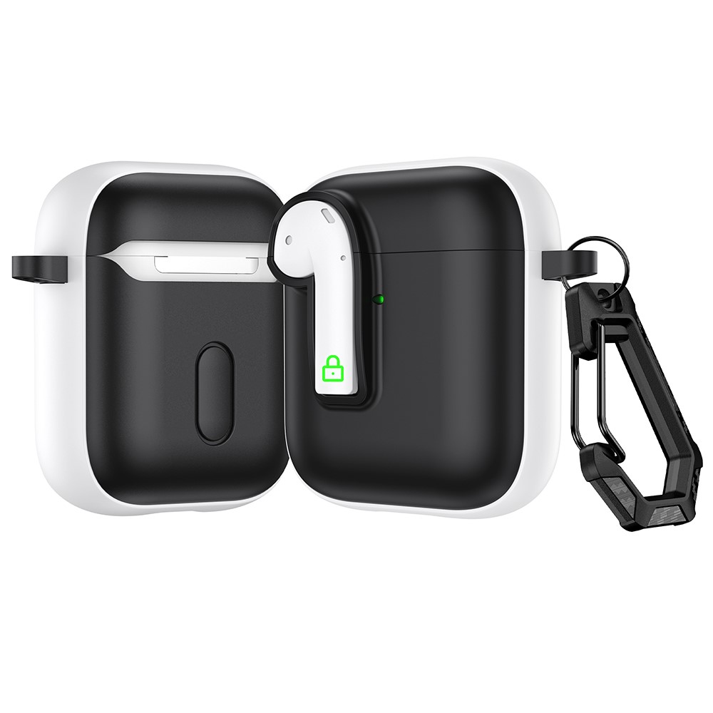 Colorful Lock Earphone Case For Apple AirPods with Wireless Charging Case (2019)  /  AirPods with Charging Case (2016)  /  (2019) - Black  /  White