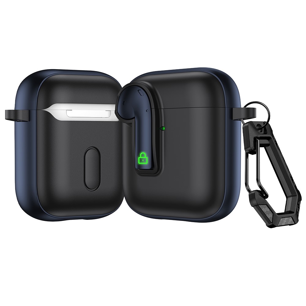 Colorful Lock Earphone Case For Apple AirPods with Wireless Charging Case (2019)  /  AirPods with Charging Case (2016)  /  (2019) - Black