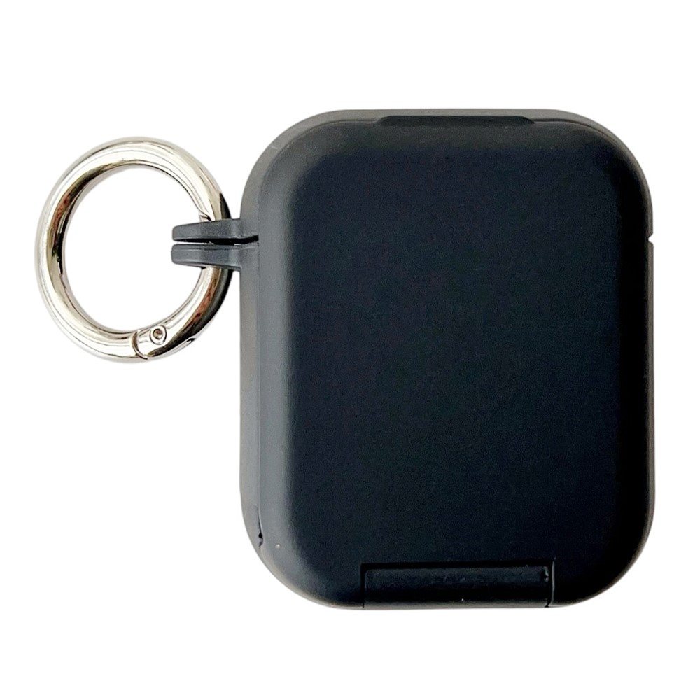 Earphone Case for Apple AirPods with Wireless Charging Case (2019) / AirPods with Charging Case (2019) / (2016) TPU PC Cover with Mirror - Black
