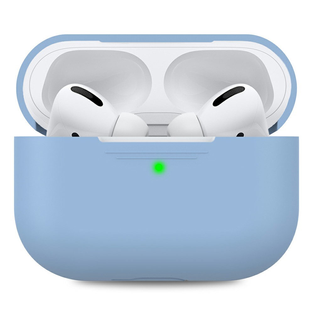 AHASTYLE PT-P3 For AirPods Pro Silicone Case Earphone Anti-Drop Protective Cover - Baby Blue
