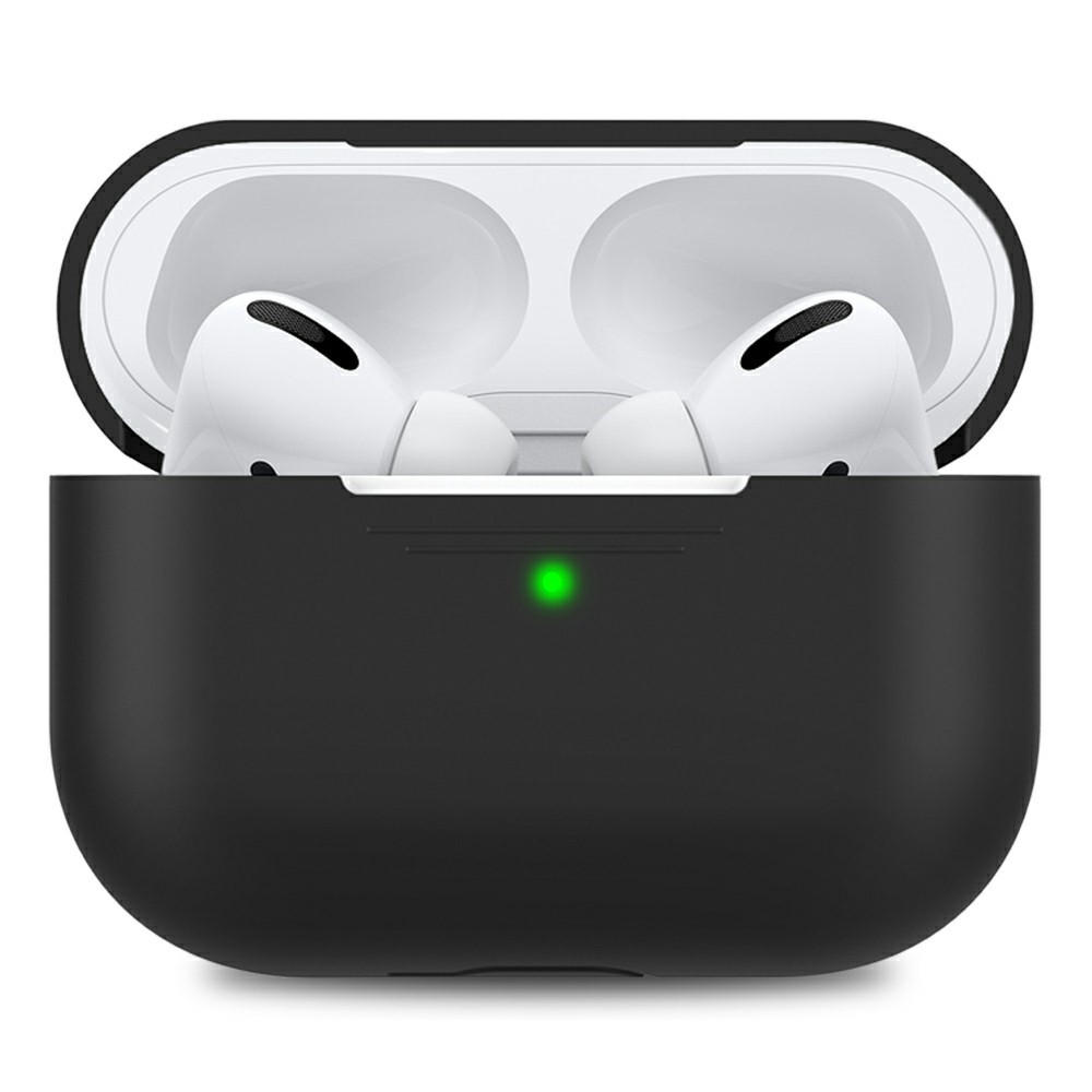 AHASTYLE PT-P3 For AirPods Pro Silicone Case Earphone Anti-Drop Protective Cover - Black