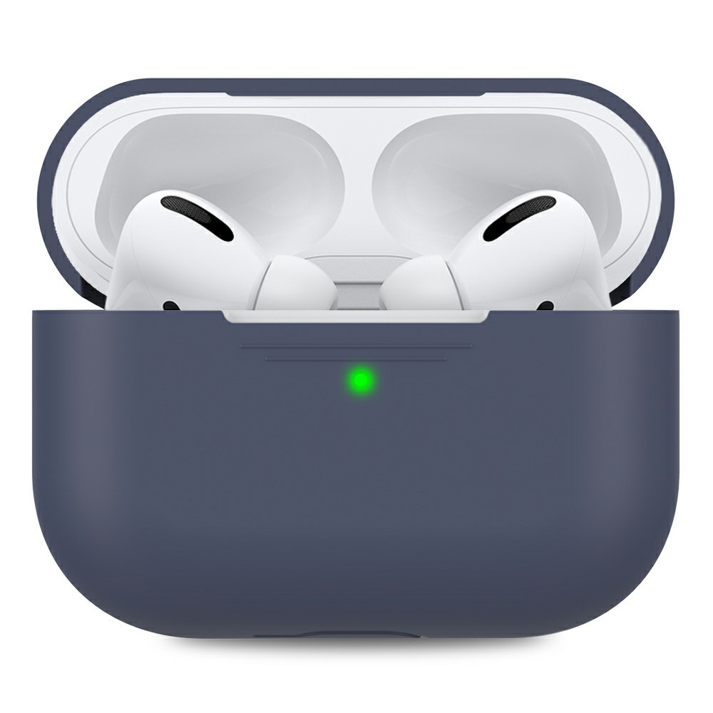 AHASTYLE PT-P3 For AirPods Pro Silicone Case Earphone Anti-Drop Protective Cover - Midnight Green