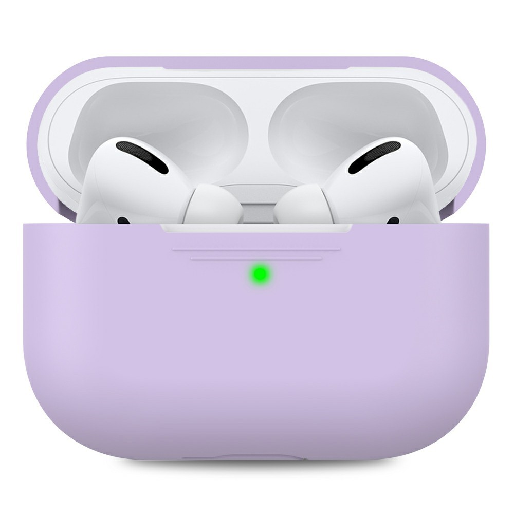 AHASTYLE PT-P3 For AirPods Pro Silicone Case Earphone Anti-Drop Protective Cover - Purple