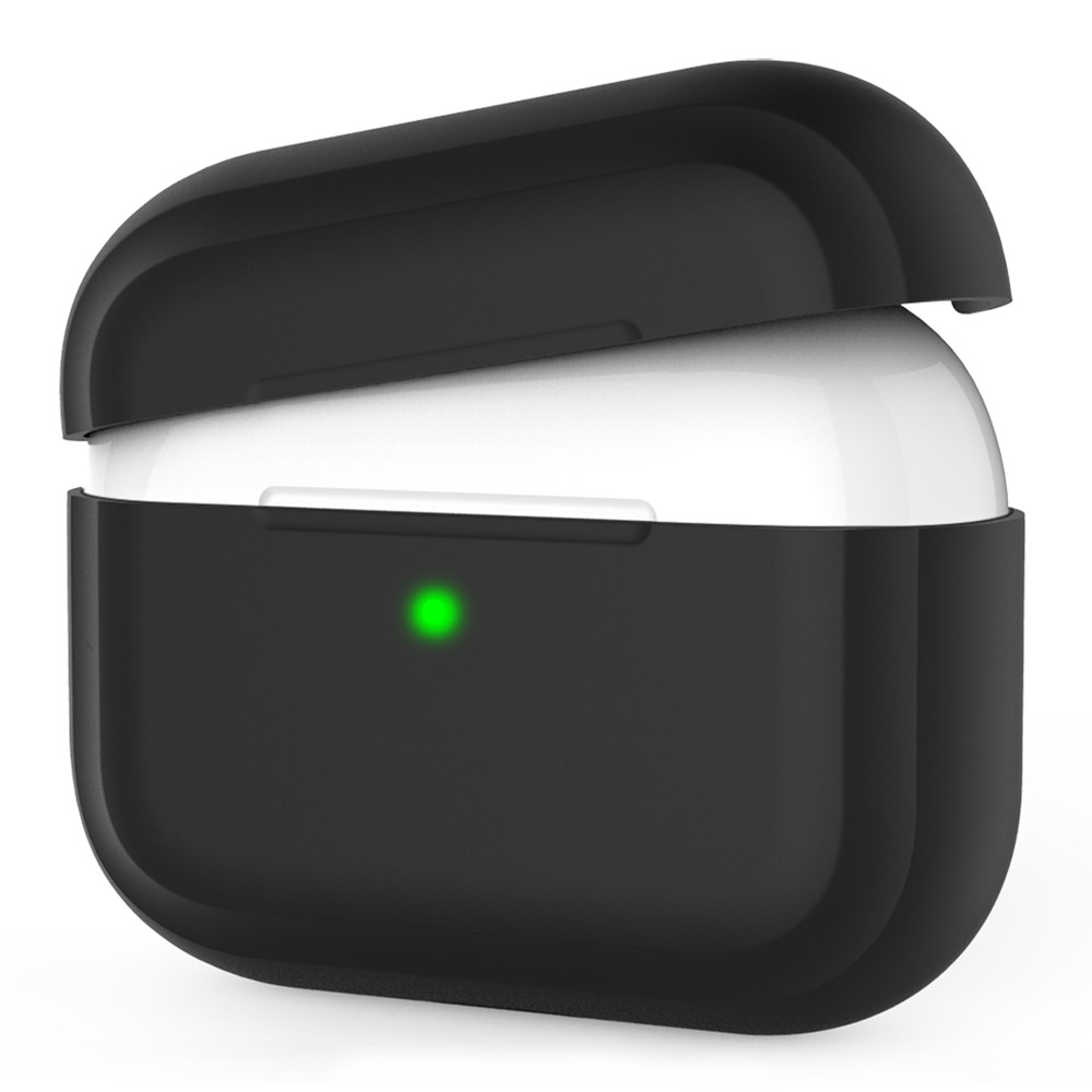 AHASTYLE PT-P2S Silicone Case for AirPods with Wireless Charging Case (2019) / AirPods with Charging Case (2019) / (2016) Separable Cover - Black