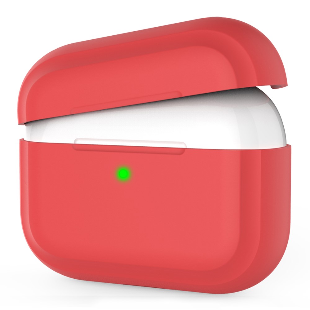 AHASTYLE PT-P2S Silicone Case for AirPods with Wireless Charging Case (2019) / AirPods with Charging Case (2019) / (2016) Separable Cover - Red