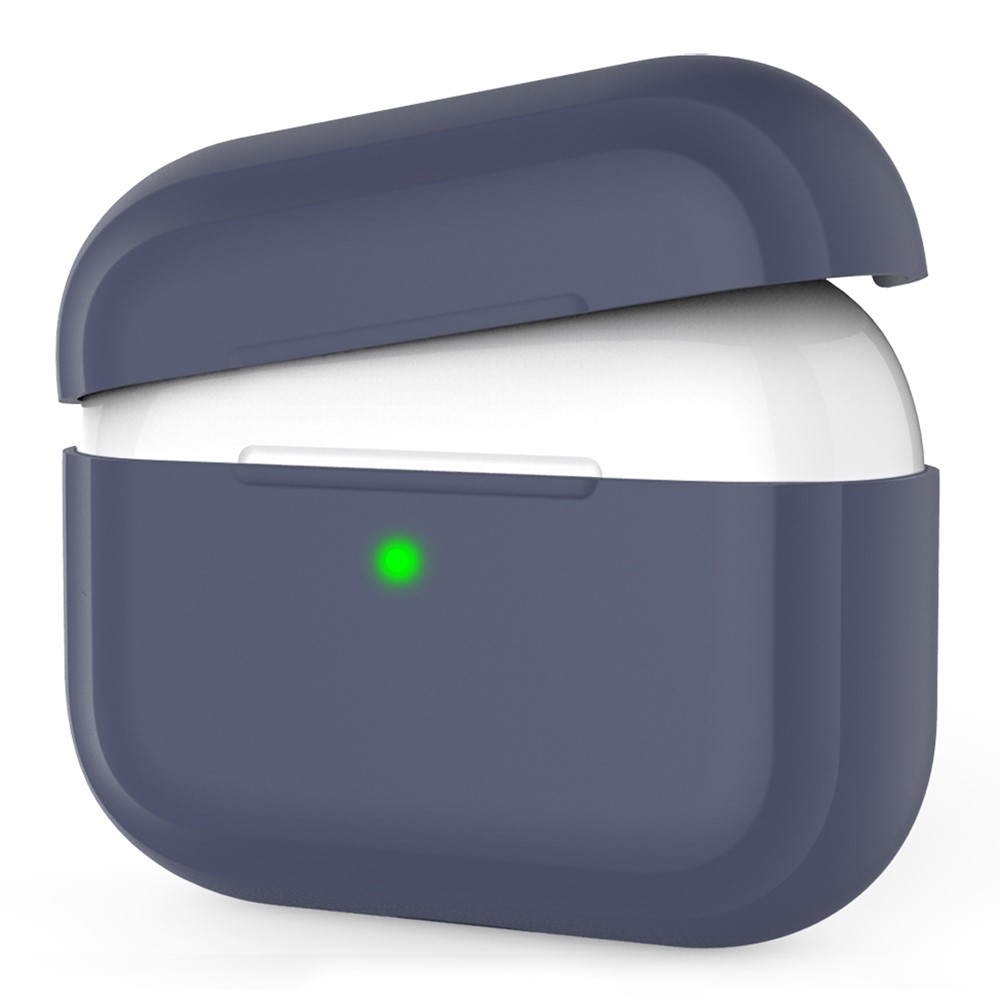AHASTYLE PT-P2S Silicone Case for AirPods with Wireless Charging Case (2019) / AirPods with Charging Case (2019) / (2016) Separable Cover - Midnight Blue