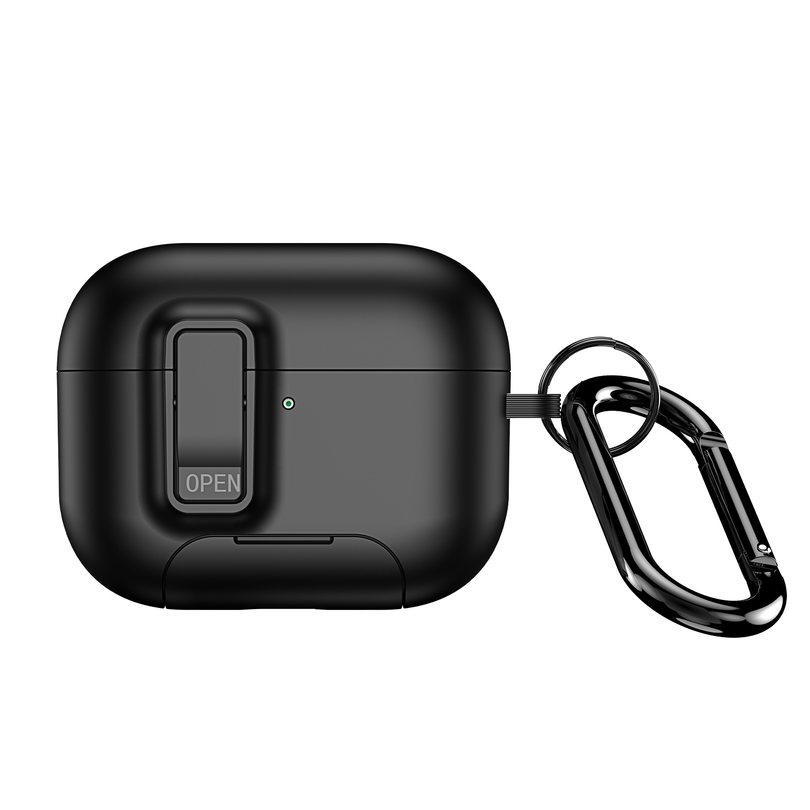 DUX DUCIS For AirPods Pro 3 Earphone Case PECQ Series Multi-Angle Stand PC+TPU Cover with Hook - Black