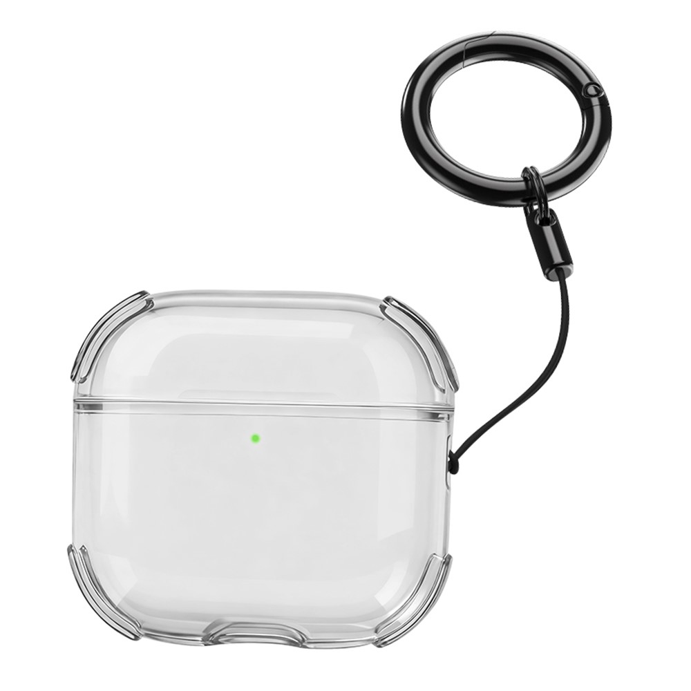 Bulk Purchasing For Apple AirPods 3 Case Ultra Thin Matte TPU Earbuds Protective Cover with Strap Ring - Transparent