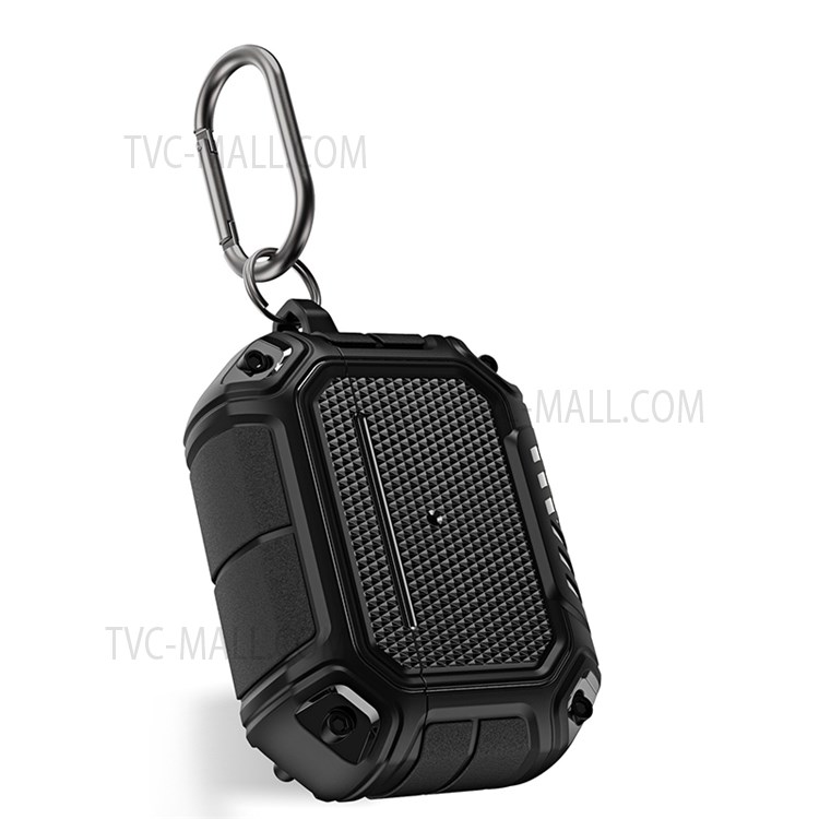 Soft TPU Case Wireless Earphone Protective Cover with Buckle for AirPods 3 - Black-5