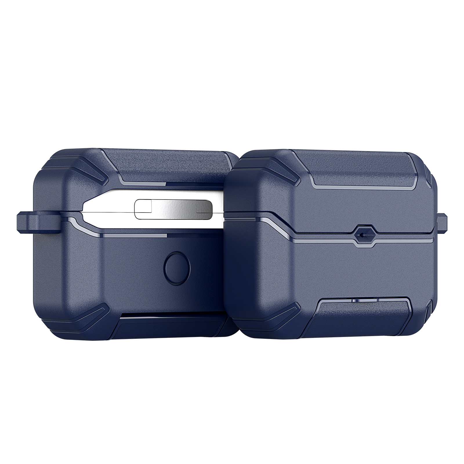 DUX DUCIS For AirPods Pro 2 Earphone Case  PECS Series PC+TPU Cover with Phone Holder and Hook - Blue