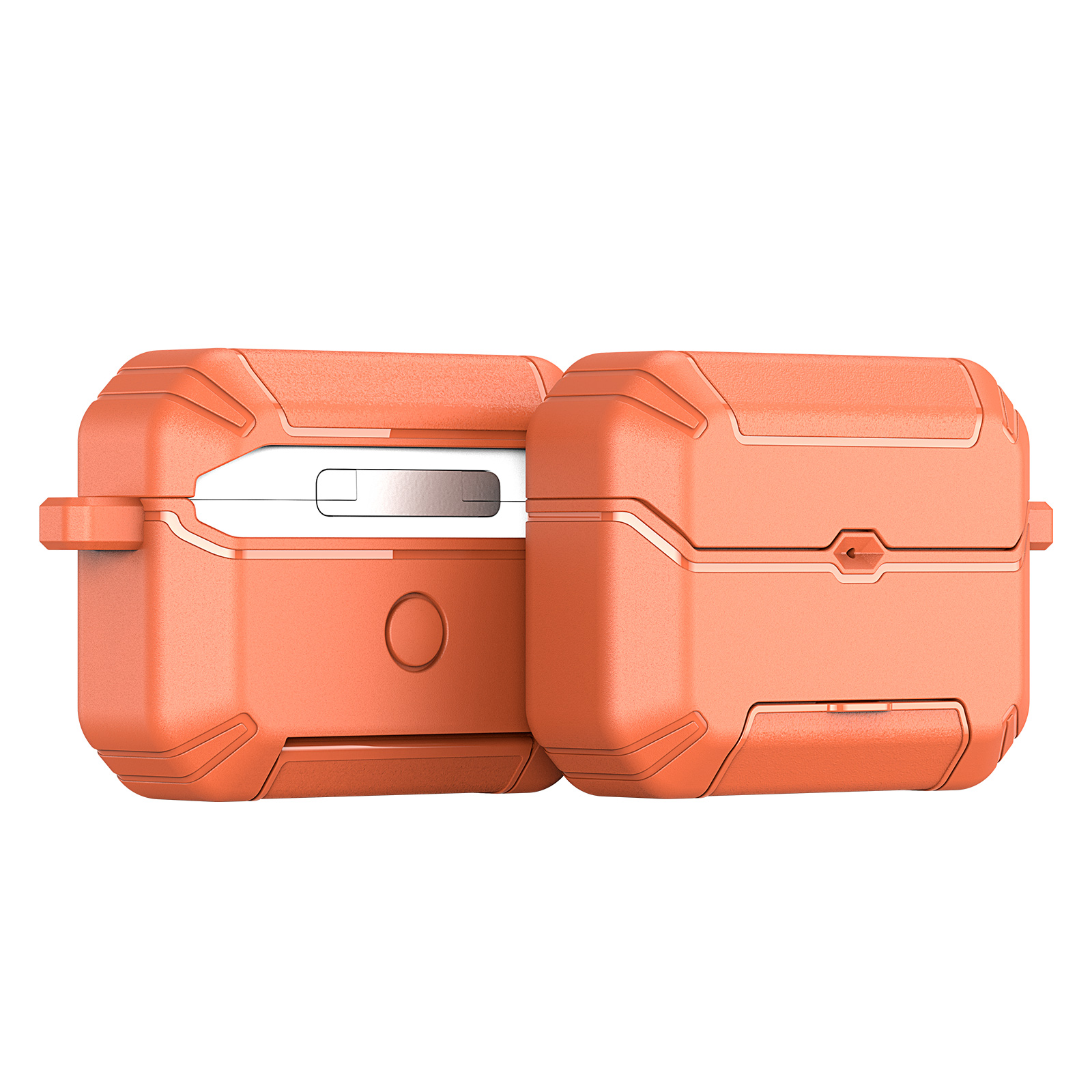 DUX DUCIS For AirPods Pro 2 Earphone Case  PECS Series PC+TPU Cover with Phone Holder and Hook - Orange