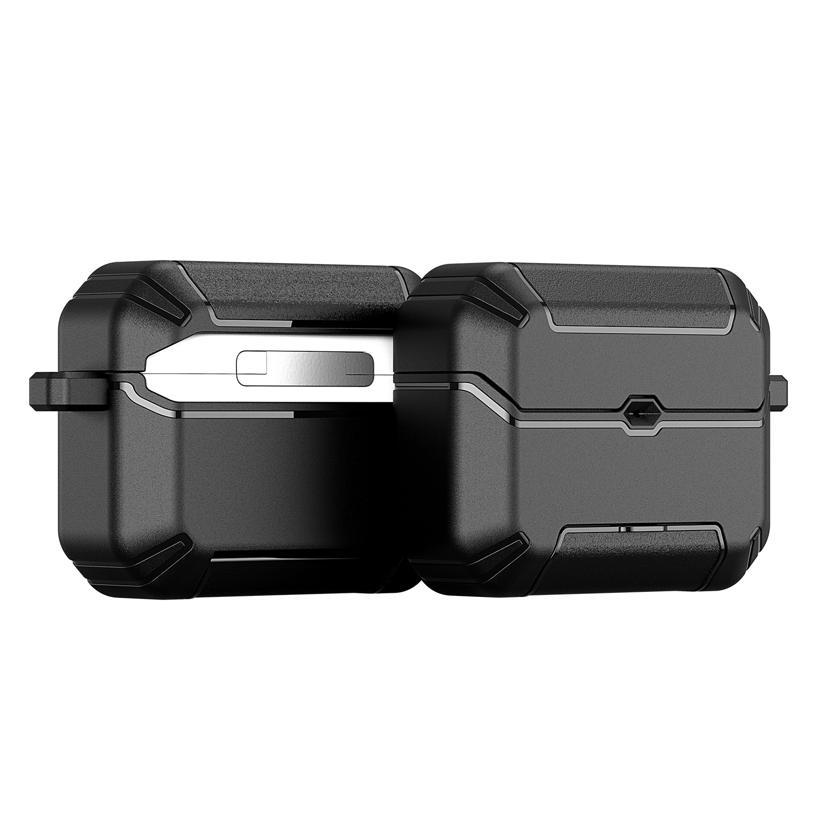 DUX DUCIS For AirPods Pro 3 Earphone Case PECS Series PC+TPU Cover with Phone Holder and Hook - Black
