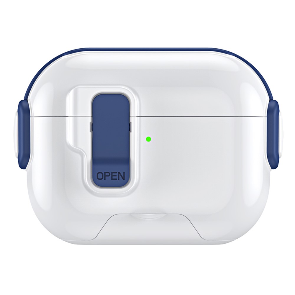 For Apple AirPods Pro Case with Phone Stand Function TPU PC TWS Earbuds Protective Cover - Blue