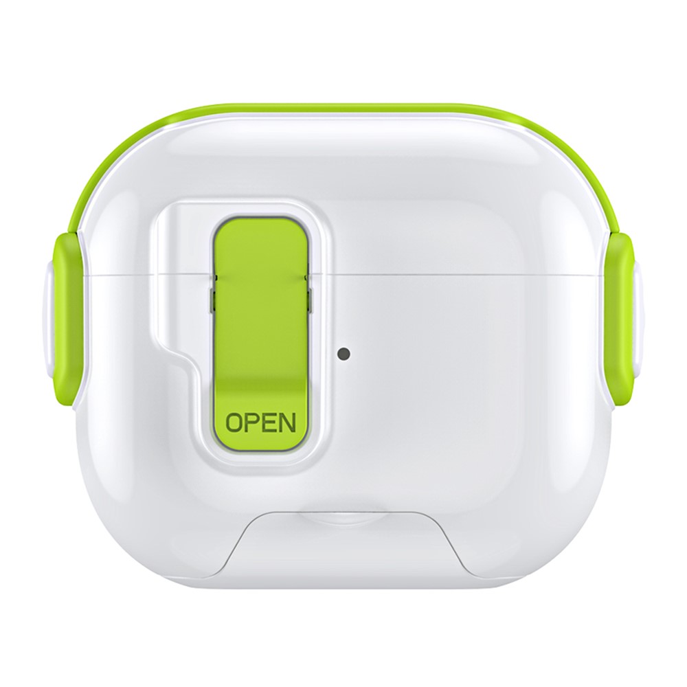 For Apple AirPods 3 Case with Phone Stand Function TPU PC TWS Earbuds Protective Cover - Green