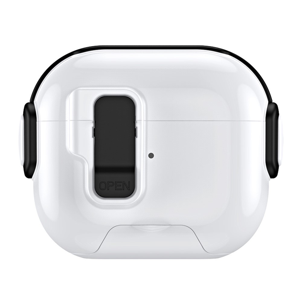 For Apple AirPods 3 Case with Phone Stand Function TPU PC TWS Earbuds Protective Cover - Black