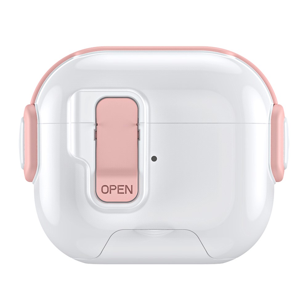 For Apple AirPods 3 Case with Phone Stand Function TPU PC TWS Earbuds Protective Cover - Pink