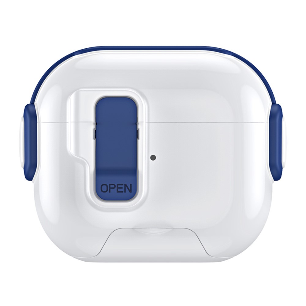 For Apple AirPods 3 Case with Phone Stand Function TPU PC TWS Earbuds Protective Cover - Blue