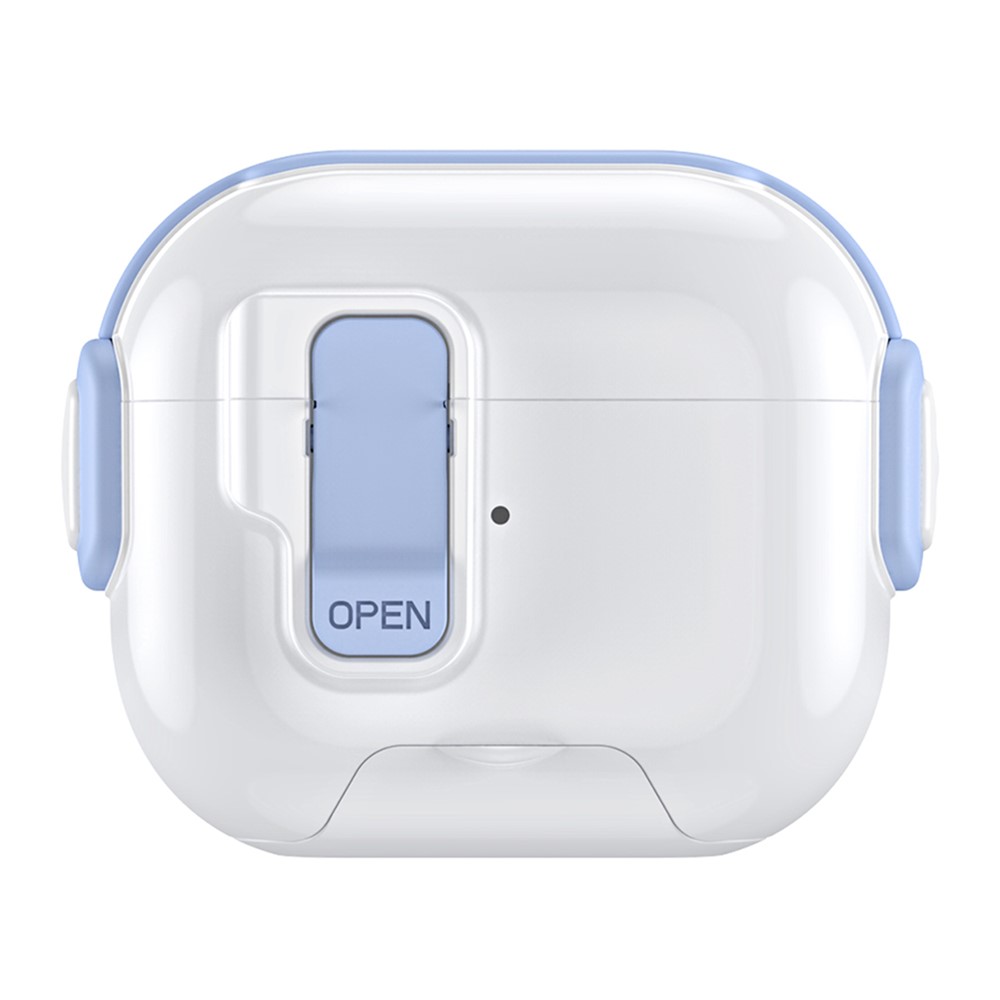 For Apple AirPods 3 Case with Phone Stand Function TPU PC TWS Earbuds Protective Cover - Sky Blue
