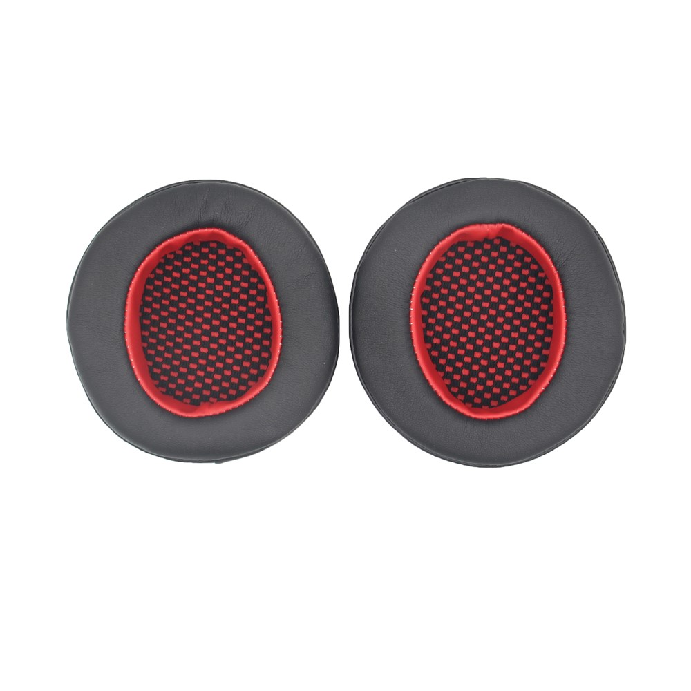 JZF-356 1 Pair Headphone Replacement Earpads Soft Breathable Headset Earmuff Accessories for Edifier HECATE G4/G4 PRO/G30 - Black/Red-1