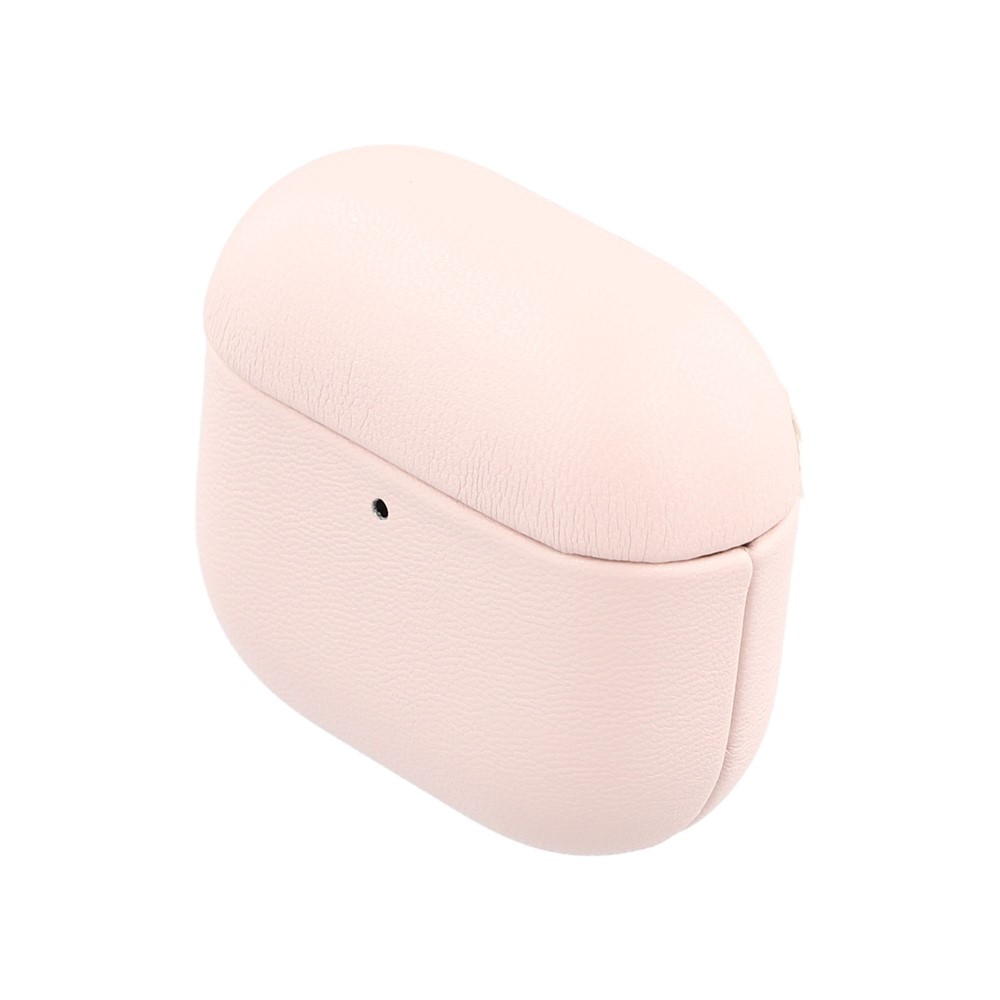 For AirPods 5 / 4 Case GRS Certified Bio-based Leather Earphone Protective Cover - Pink