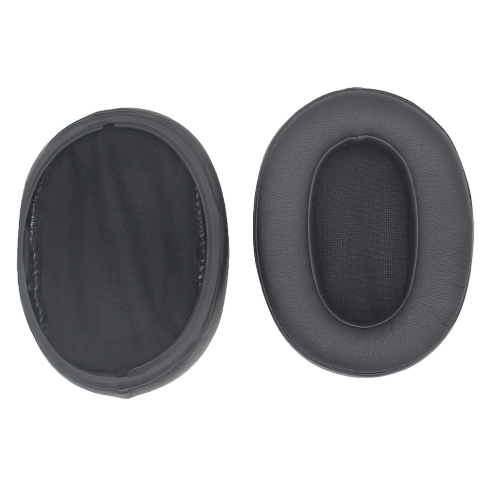 1 Pair JZF-365 Noise Blocking Protein Leather Headphones Ear Pads Ear Cushion for Sony WH-XB900N - Black-2