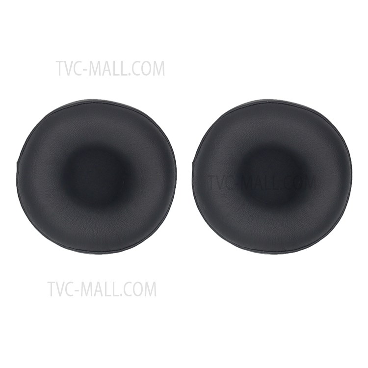 1 Pair JZF-364 Protein Leather Ear Pads Ear Cushion Cover for Skullcandy Cassette Headphone - Black-2