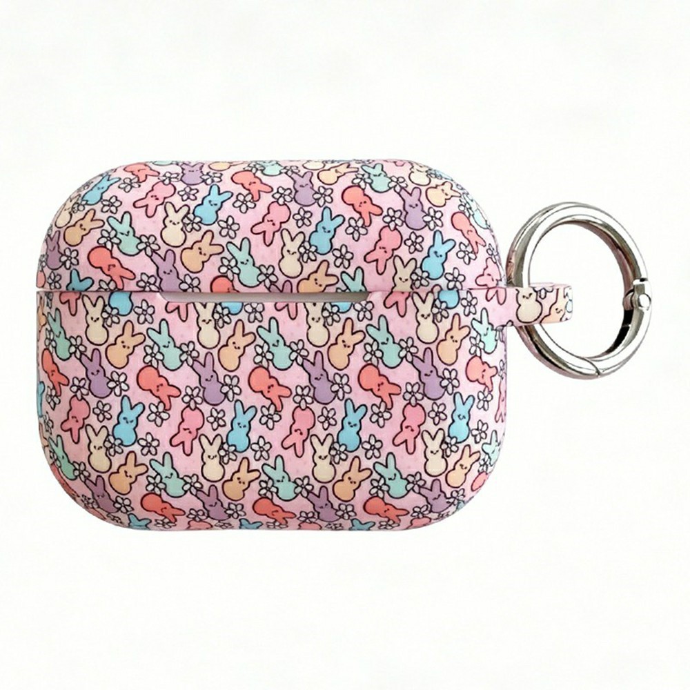 Silicone Case for AirPods Pro 2 / Pro Cute Rabbit Pattern Earphone Protective Cover with Hanging Buckle
