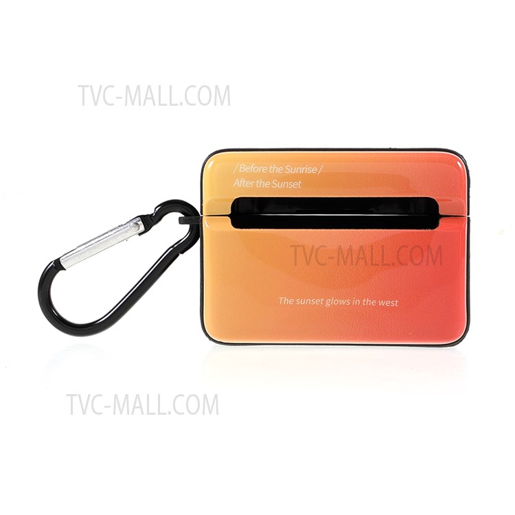 Combination Design Popular Network Style Flexible TPU Protective Case for Apple AirPods Pro - Orange-1